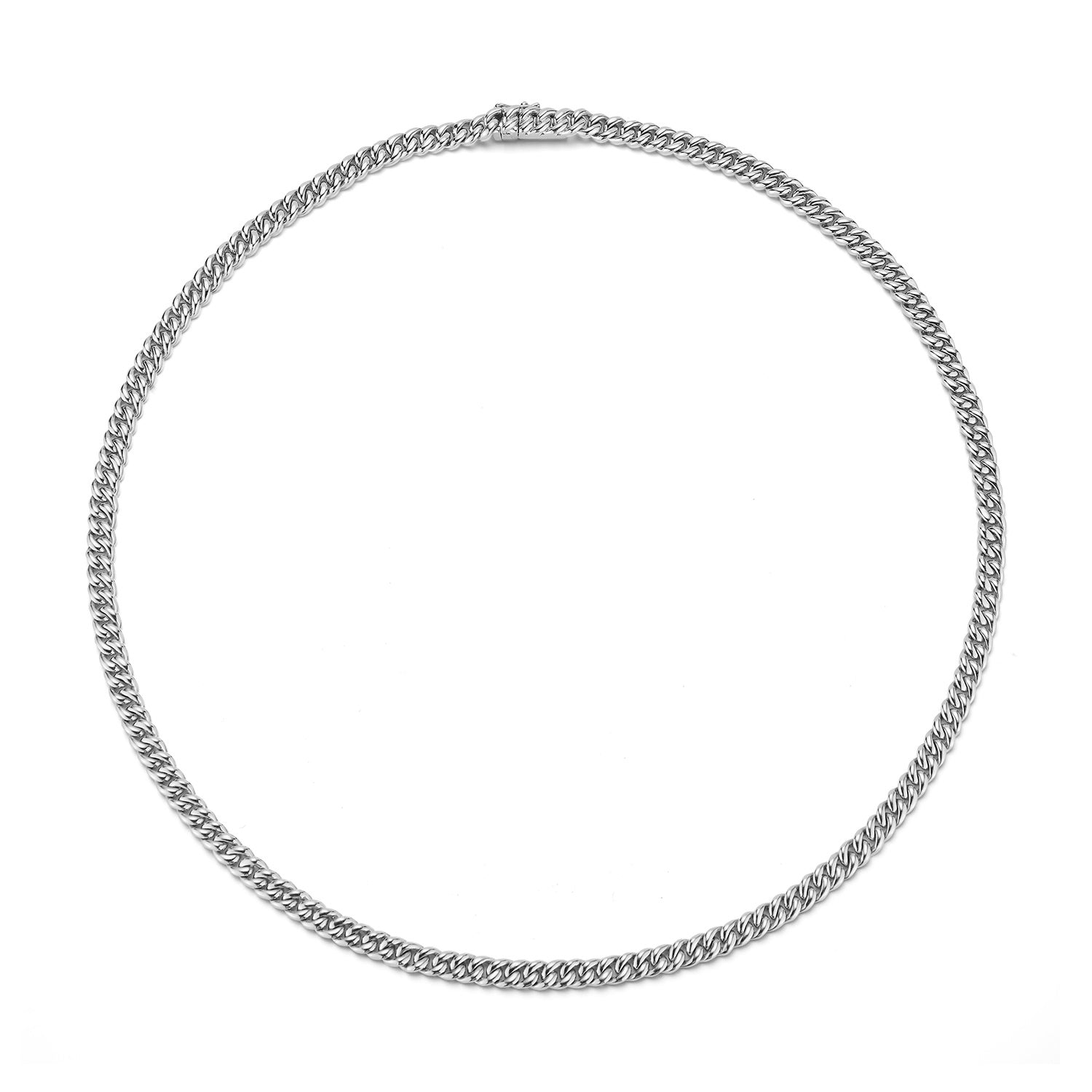 Mini Solid Cuban Link Necklace