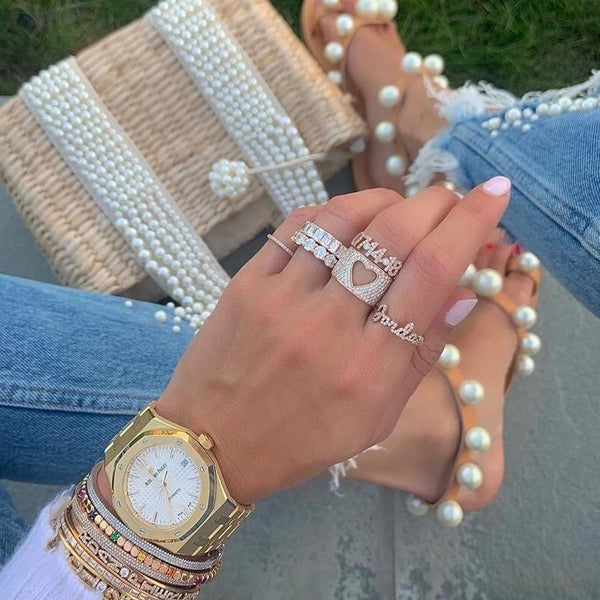 Pave Love is Love Ring
