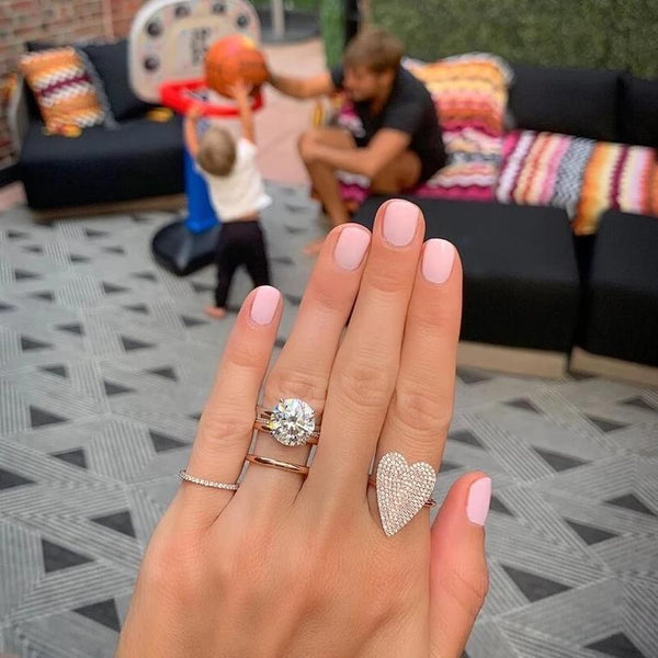 Pave Jumbo Heart Ring