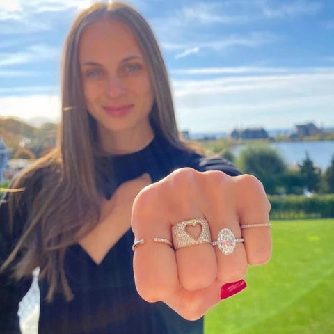 Pave Love is Love Ring