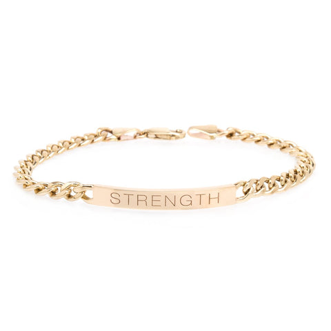Gold ID Bracelet