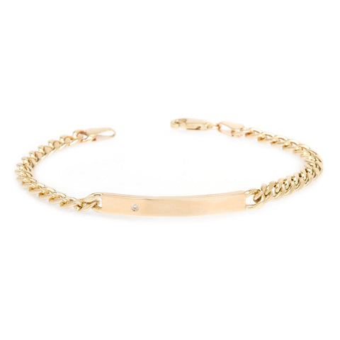Gold ID Bracelet