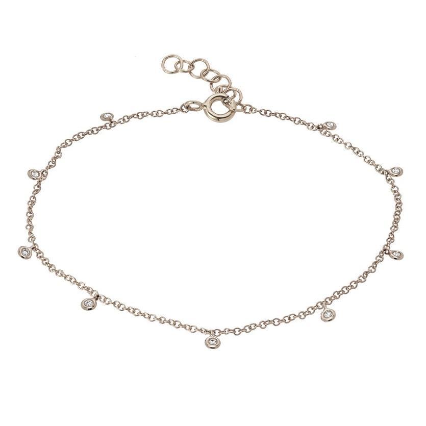 Dangling Bezel Anklet