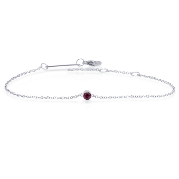 Peridot Bezel Gemstone Bracelet