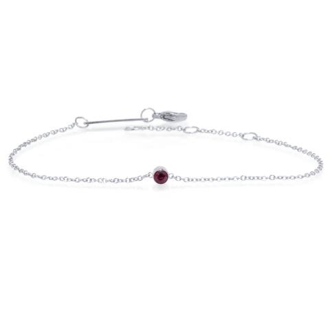 Peridot Bezel Gemstone Bracelet