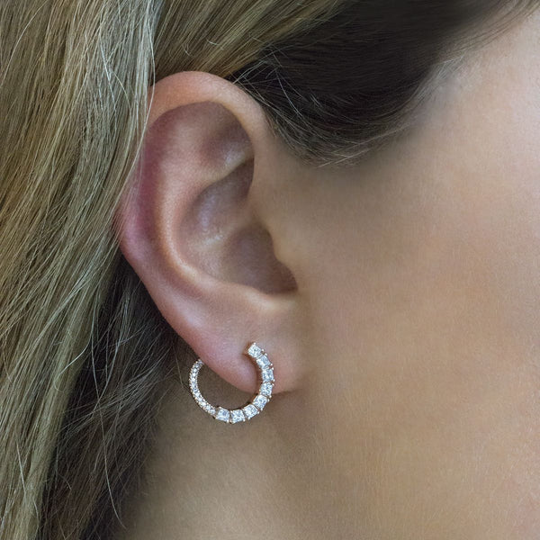 Sadie Pearl Diamond Earrings