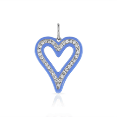 Link to the Enamel and Diamond Heart Charm Product