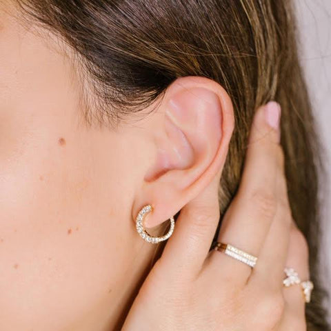 Sadie Pearl Diamond Earrings