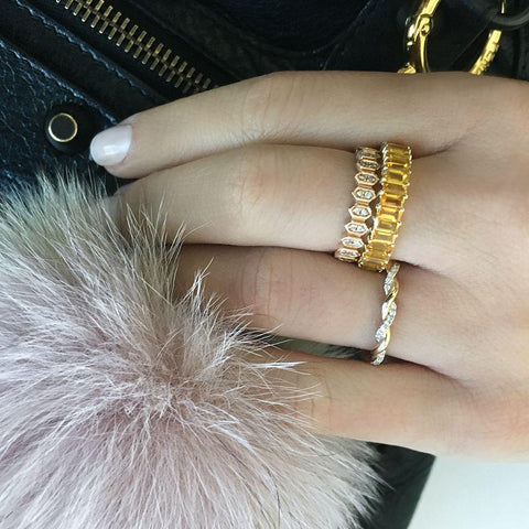 Kristyn Kylie Baguette Gemstone Ring