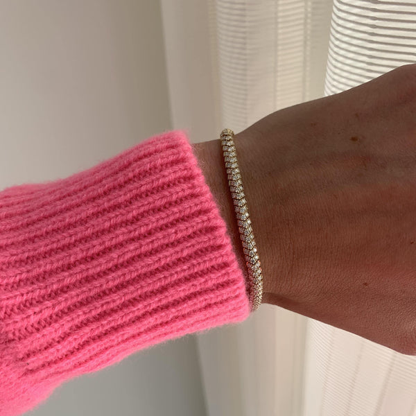 Domed Pave Weave Bracelet