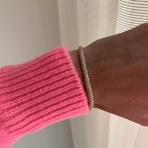 Domed Pave Weave Bracelet