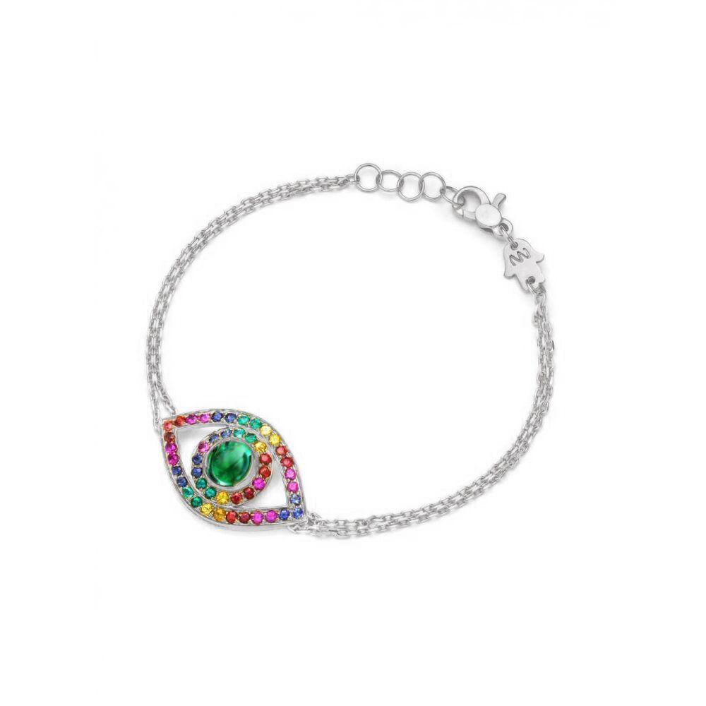 Ombre Rainbow Eye Bracelet