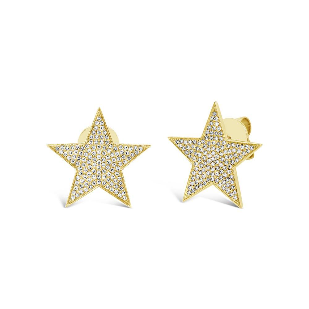 Large Pave Star Studs