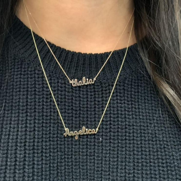 Tiny Treasures Gold Name Necklace