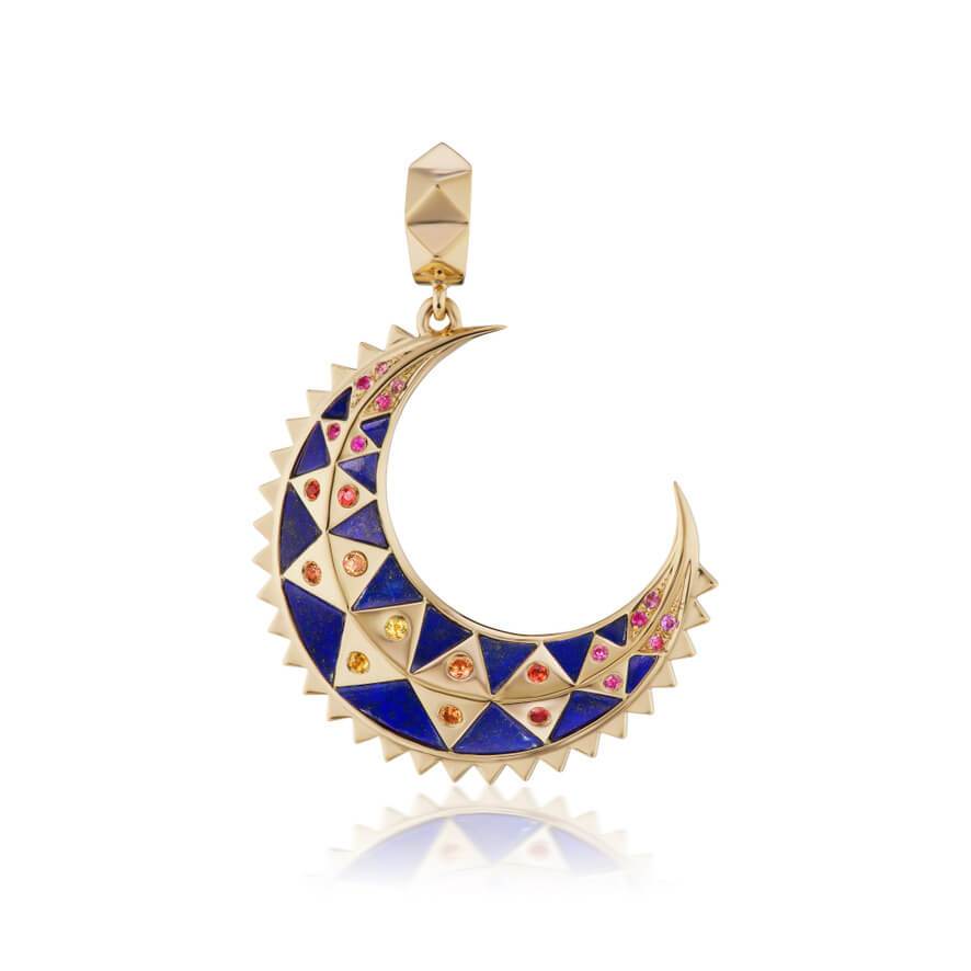 Mini Crescent Inlay Charm