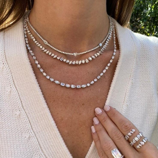 Multi-Shape Diamond Necklace
