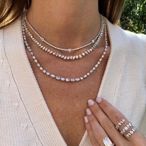 Multi-Shape Diamond Necklace