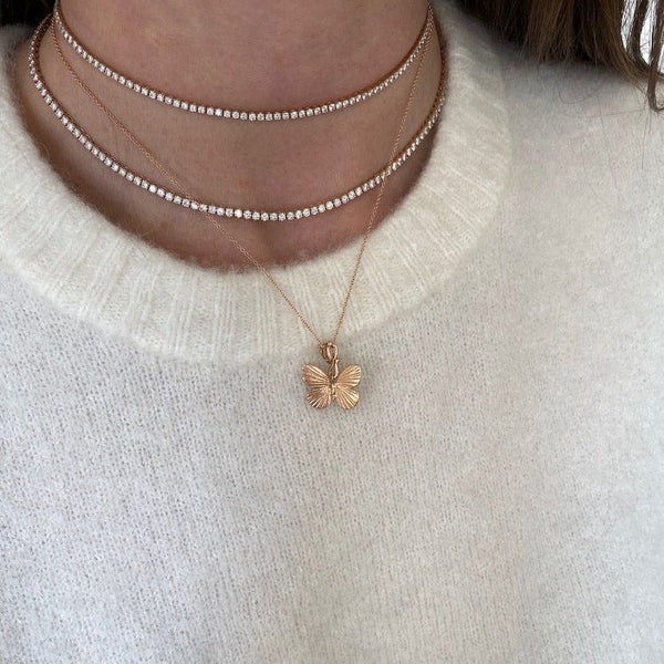 Baby Asterope Butterfly Necklace