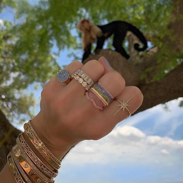 Rainbow Stack Bands - more sizes