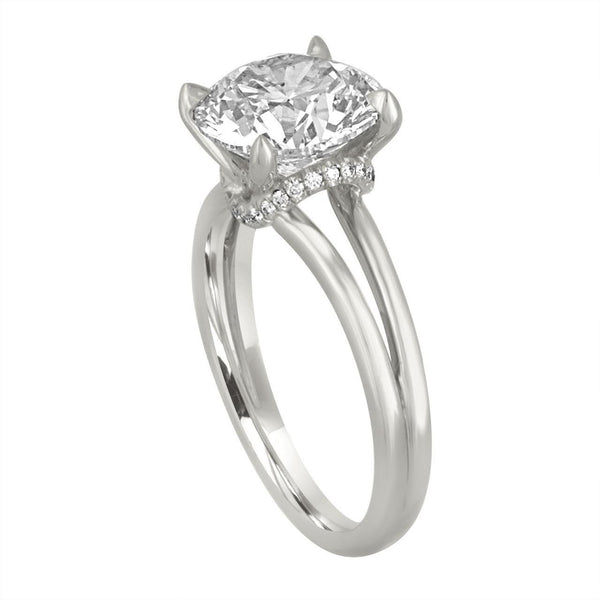 Gold Split Shank Engagement Ring