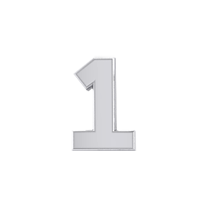 Mini Slider Number 1 Charm