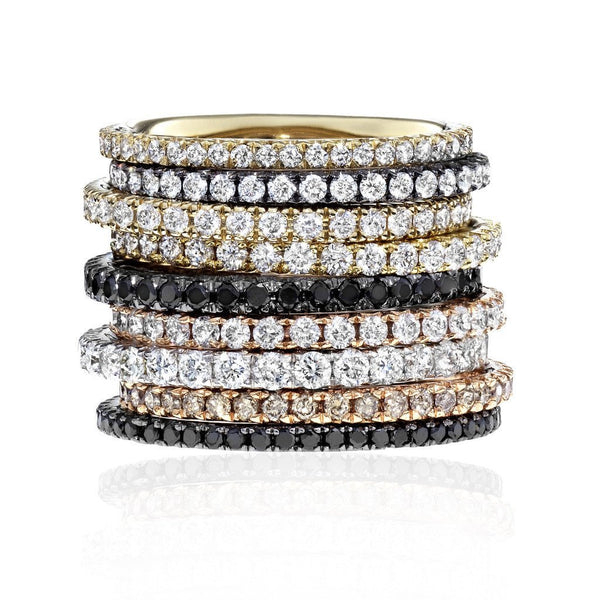 Pave Diamond Stack Band