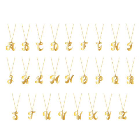 Cursive Initial Necklace
