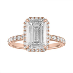 Link to the Delicate Halo Engagement Ring Product