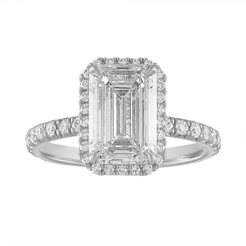 Delicate Halo Engagement Ring