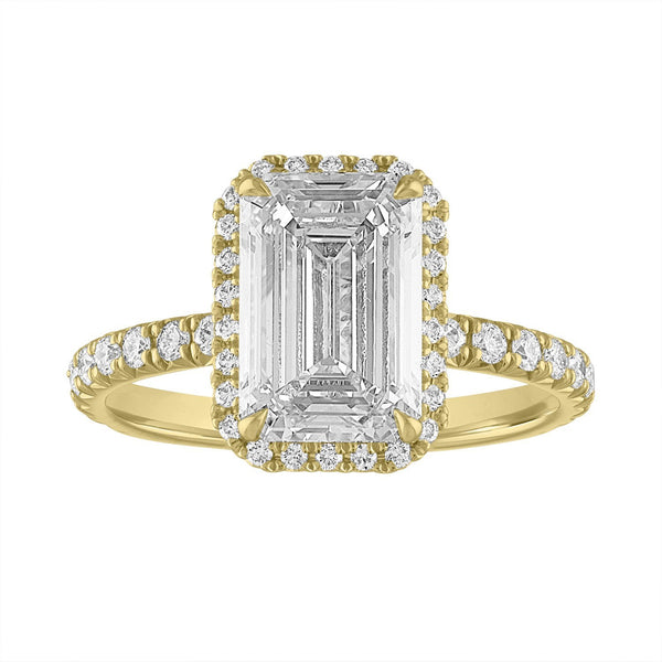 Delicate Halo Engagement Ring