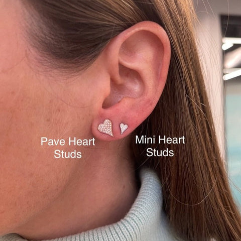 Mini Heart Studs