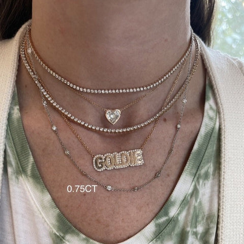 16 Stone Diamond Necklace