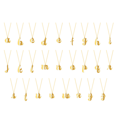Cursive Initial Necklace