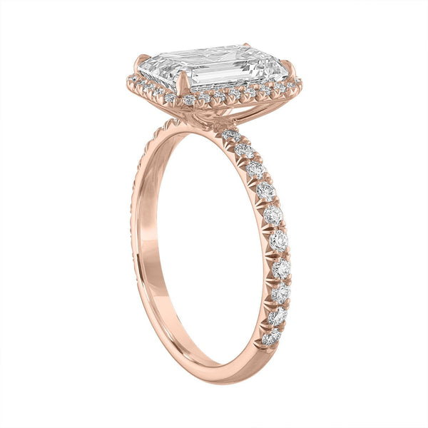 Delicate Halo Engagement Ring