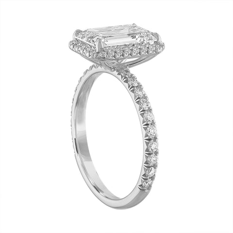 Delicate Halo Engagement Ring