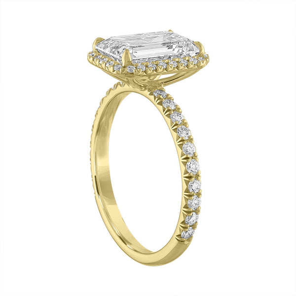 Delicate Halo Engagement Ring