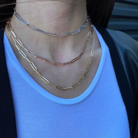 Large Paper Clip Chain