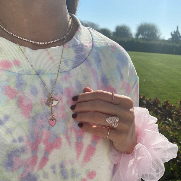 Chain Necklace with Charm Base