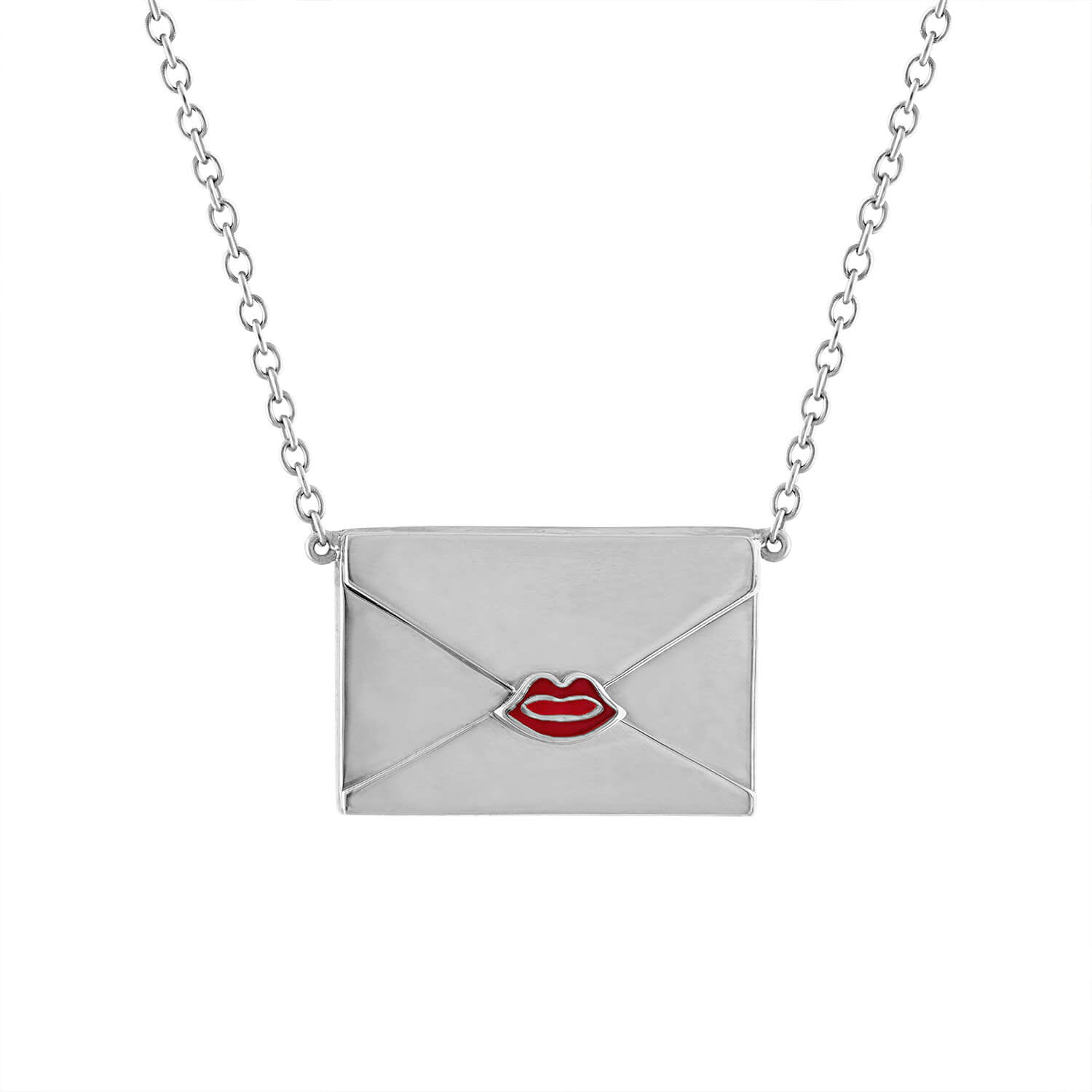 Gold Personalized Envelope Necklace