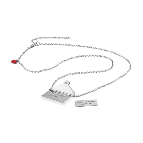 Gold Personalized Envelope Necklace