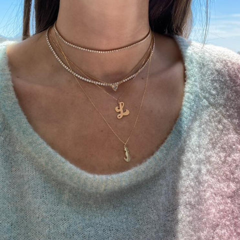 Cursive Initial Necklace