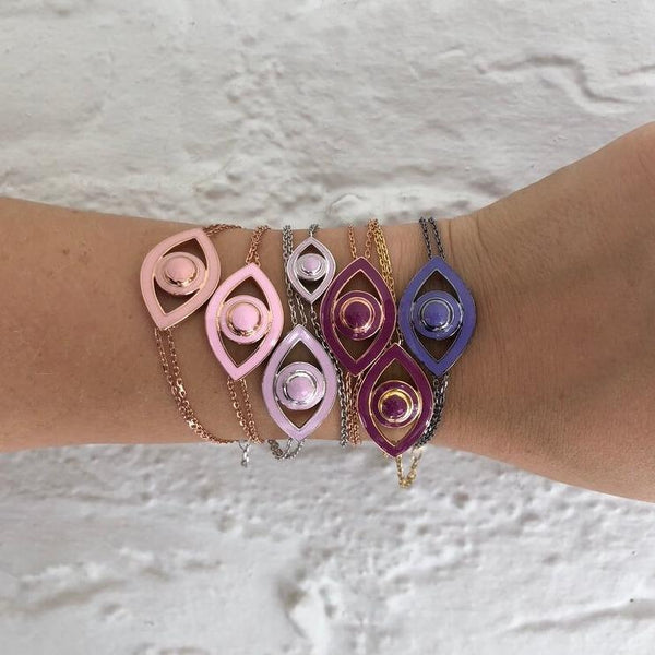 Enamel Eye Bracelet