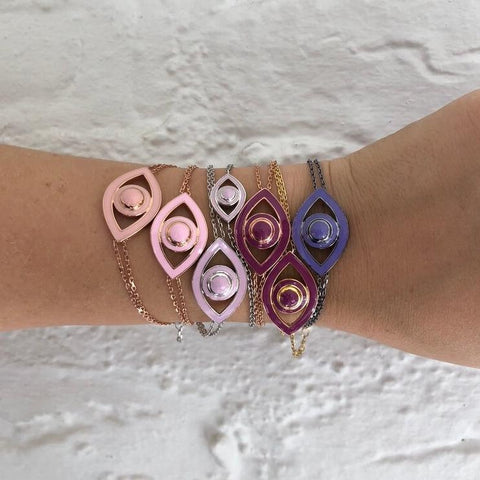 Enamel Eye Bracelet