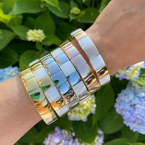 Two Tone Square Aura Bracelet