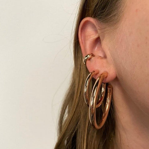50mm Tube Hoop Earrings
