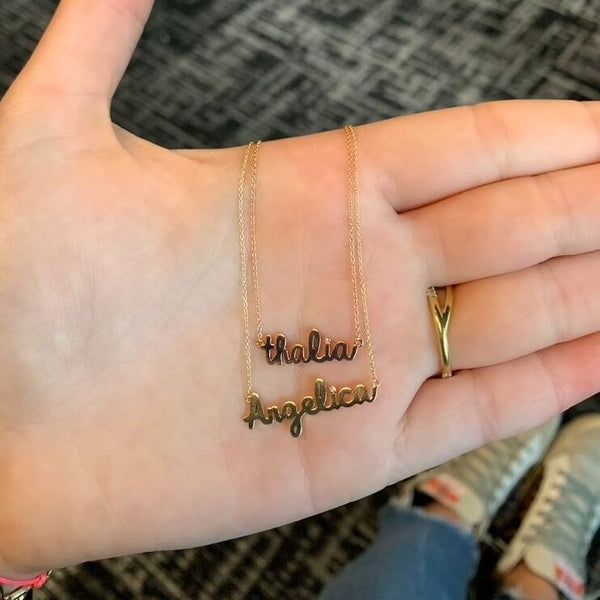 Tiny Treasures Gold Name Necklace