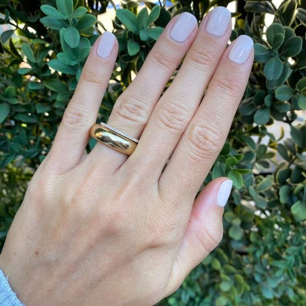 Domed Gold Ring