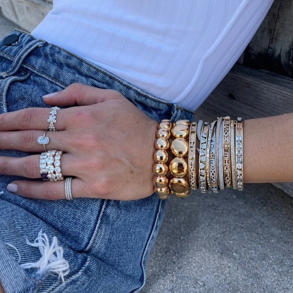 Fancy Shape Diamond Slider Bangle™ V2