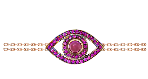 Colored Stone Eye Bracelet