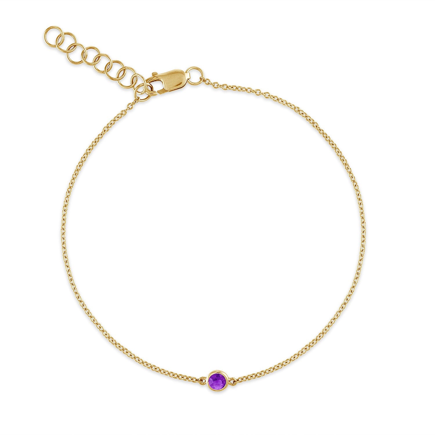 Birthstone Bezel Bracelet